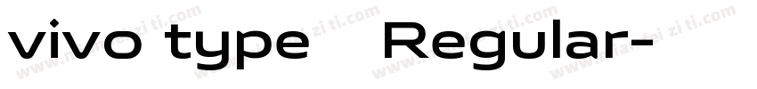vivo type 简 Regular字体转换